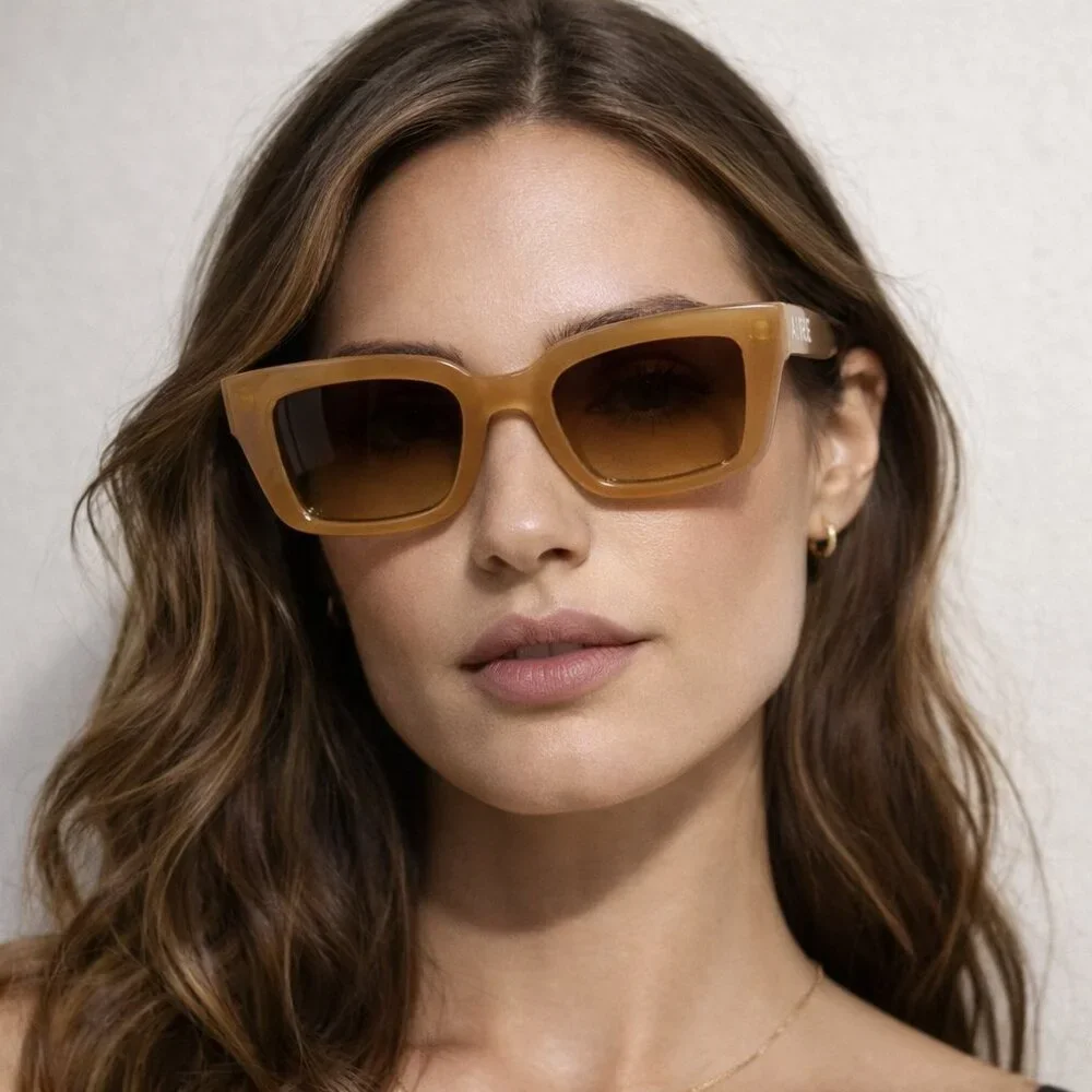 AIRE Novae Sunglasses Milky Caramel Brown Gradient